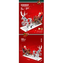 REOBRIX 66002 non  GIÁNG SINH XE TRƯỢT TUYẾT bộ đồ chơi xếp lắp ráp ghép mô hình Seasonal CHRISTMAS SLEIGH Mùa Lễ Hội 1572 khối