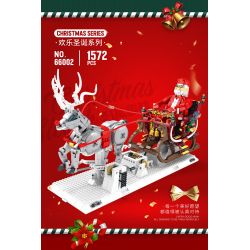 REOBRIX 66002 non  GIÁNG SINH XE TRƯỢT TUYẾT bộ đồ chơi xếp lắp ráp ghép mô hình Seasonal CHRISTMAS SLEIGH Mùa Lễ Hội 1572 khối