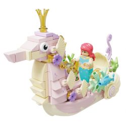 WEKKI 506179 non  SEAMANIC NÀNG TIÊN CÁ bộ đồ chơi xếp lắp ráp ghép mô hình FAIRY TALE TOWN MINI-CAR MAGIC VEHICLE 159 khối