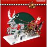 REOBRIX 66002 non  GIÁNG SINH XE TRƯỢT TUYẾT bộ đồ chơi xếp lắp ráp ghép mô hình Seasonal CHRISTMAS SLEIGH Mùa Lễ Hội 1572 khối