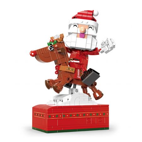 XINGBAO XB-18019 18019 XB18019 non  HỘP NHẠC TUẦN LỘC ĐI TRÊN TUYẾT bộ đồ chơi xếp lắp ráp ghép mô hình Creator Sáng Tạo 442 khối