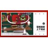 REOBRIX 66002 non  GIÁNG SINH XE TRƯỢT TUYẾT bộ đồ chơi xếp lắp ráp ghép mô hình Seasonal CHRISTMAS SLEIGH Mùa Lễ Hội 1572 khối