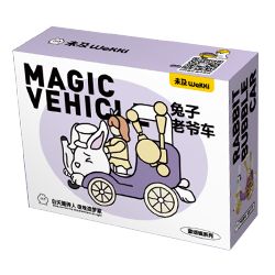 WEKKI 506177 non  THỎ CỔ ĐIỂN CÔ BÉ ALICE bộ đồ chơi xếp lắp ráp ghép mô hình FAIRY TALE TOWN MINI-CAR RIBBIT BUBBLE 197 khối