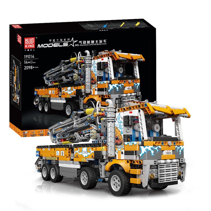 MouldKing 19014 Mould King 19014 REBRICKABLE MOC-89879 89879 MOC89879 non  XE BƠM BÊ TÔNG KHÍ NÉN (42128 BỘ) bộ đồ chơi xếp lắp ráp ghép mô hình  PNEUMATIC CONCRETE PUMP TRUCK Kỹ Thuật Công Nghệ Cao Mô Hình Phương Tiện 2106 khối