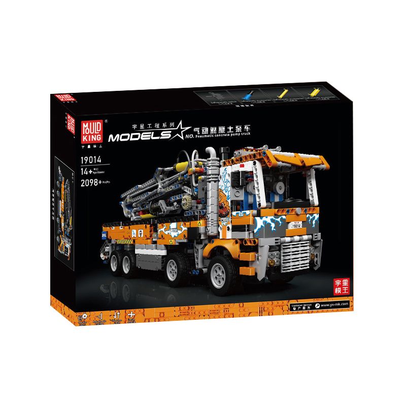 MouldKing 19014 Mould King 19014 REBRICKABLE MOC-89879 89879 MOC89879 non  XE BƠM BÊ TÔNG KHÍ NÉN (42128 BỘ) bộ đồ chơi xếp lắp ráp ghép mô hình  PNEUMATIC CONCRETE PUMP TRUCK Kỹ Thuật Công Nghệ Cao Mô Hình Phương Tiện 2106 khối