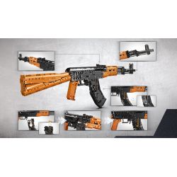 XINGBAO XB-24006 24006 XB24006 non  SÚNG TRƯỜNG TẤN CÔNG AK47 AKM bộ đồ chơi xếp lắp ráp ghép mô hình Pubg Battlegrounds AK47 AKM ASSAULT RIFLE Bắn Súng 1393 khối