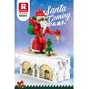 REOBRIX 66001 non  ÔNG GIÀ NOEN bộ đồ chơi xếp lắp ráp ghép mô hình Seasonal SANTA COMING Mùa Lễ Hội 1039 khối