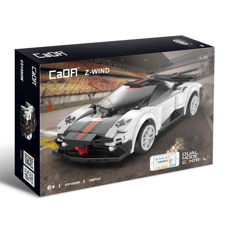 CADA DOUBLEE C51082 51082 non  CON TRAI CỦA GIÓ tỷ lệ 1:20 bộ đồ chơi xếp lắp ráp ghép mô hình Racers Z-WIND Đua Tốc Độ 258 khối