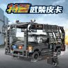 Kazi KY67280 67280 non  XE BÁN TẢI CÓ VŨ TRANG bộ đồ chơi xếp lắp ráp ghép mô hình 466 khối