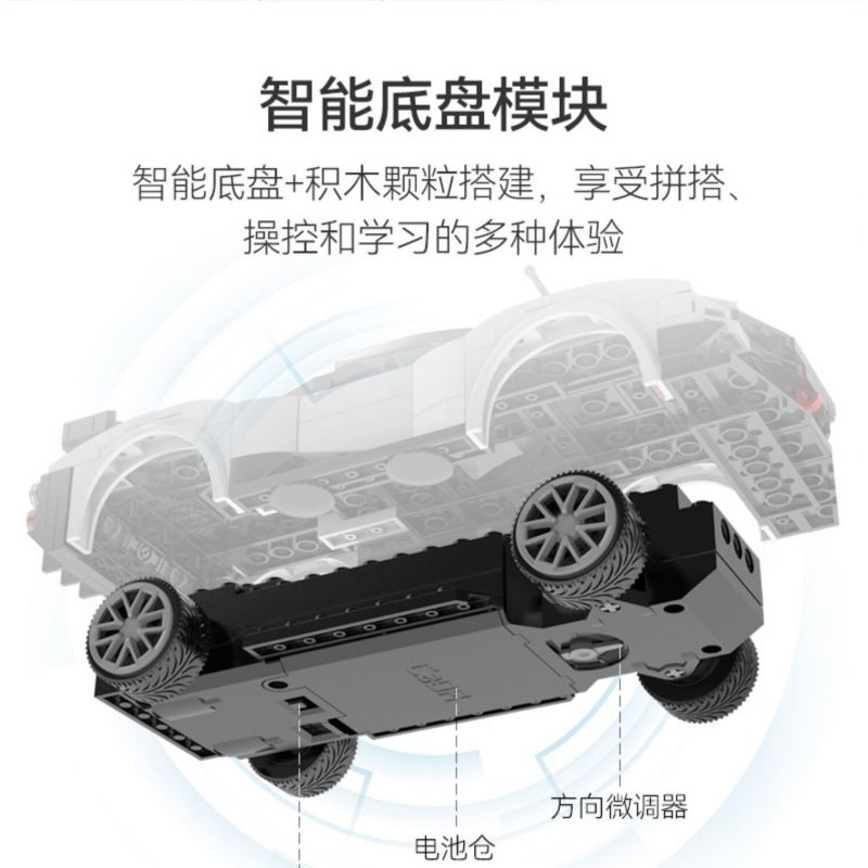 CADA DOUBLEE C51082 51082 non  CON TRAI CỦA GIÓ tỷ lệ 1:20 bộ đồ chơi xếp lắp ráp ghép mô hình Racers Z-WIND Đua Tốc Độ 258 khối