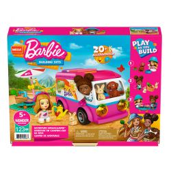 MEGA BLOKS GWR35 non  BARBIE GIẤC MƠ TRẠI bộ đồ chơi xếp lắp ráp ghép mô hình Girl Con Gái 123 khối