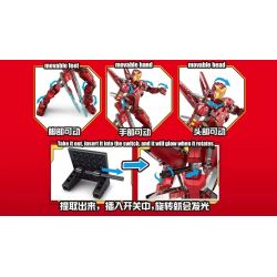 拓乐 6013 non  GIÁP NANO THÉP MARK 50 bộ đồ chơi xếp lắp ráp ghép mô hình Marvel Super Heroes IRON HERO Siêu Anh Hùng Marvel 1293 khối