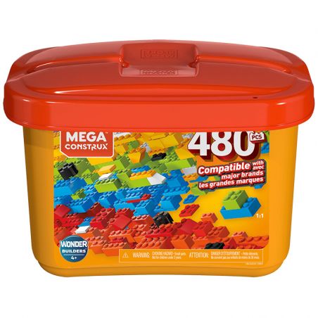 MEGA BLOKS GJD23 non  XÔ SÁNG TẠO NHỎ bộ đồ chơi xếp lắp ráp ghép mô hình Pre-School Mẫu Giáo 480 khối