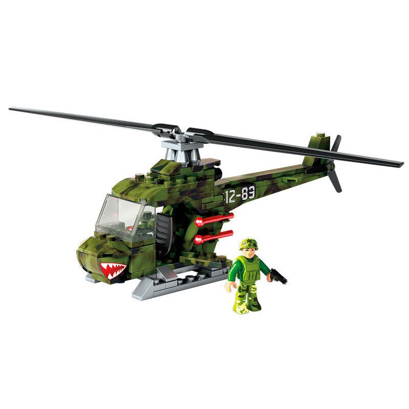 MEGA BLOKS GNY51 non Lego TRỰC THĂNG CỨU HỘ CHIẾN ĐẤU bộ đồ chơi xếp lắp ráp ghép mô hình Military Army Quân Sự Bộ Đội 117 khối