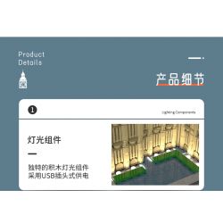 XINGBAO XB-18025 18025 XB18025 non  ĐỒNG HỒ LỚN bộ đồ chơi xếp lắp ráp ghép mô hình Buildings BIG BEN 815 khối