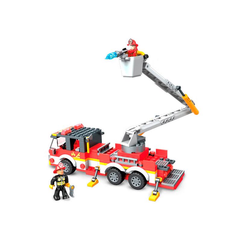 MEGA BLOKS GLK54 non Lego XE CỨU HỎA HỘ THÀNH PHỐ bộ đồ chơi xếp lắp ráp ghép mô hình City 244 khối
