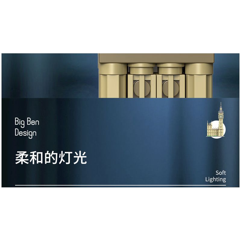 XINGBAO XB-18025 18025 XB18025 non  ĐỒNG HỒ LỚN bộ đồ chơi xếp lắp ráp ghép mô hình Buildings BIG BEN 815 khối