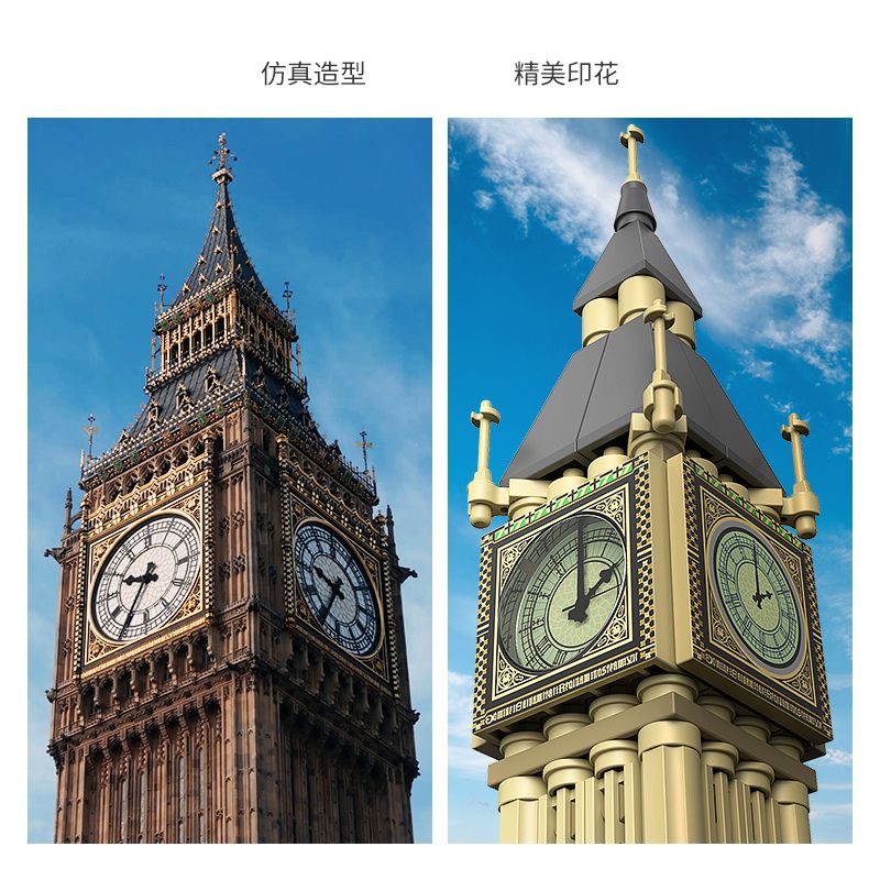 XINGBAO XB-18025 18025 XB18025 non  ĐỒNG HỒ LỚN bộ đồ chơi xếp lắp ráp ghép mô hình Buildings BIG BEN 815 khối