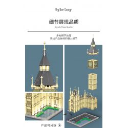 XINGBAO XB-18025 18025 XB18025 non  ĐỒNG HỒ LỚN bộ đồ chơi xếp lắp ráp ghép mô hình Buildings BIG BEN 815 khối