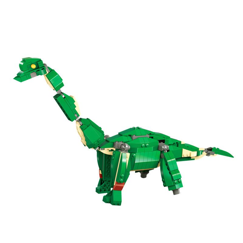 GUDI 50102 non  HUNG DỮ TYRANNOSAURUS REX BRACHIOSAURUS TRICERATOPS bộ đồ chơi xếp lắp ráp ghép mô hình CREATIVE WORKS 372 khối