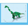 GUDI 50102 non  HUNG DỮ TYRANNOSAURUS REX BRACHIOSAURUS TRICERATOPS bộ đồ chơi xếp lắp ráp ghép mô hình CREATIVE WORKS 372 khối