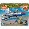 MEGA BLOKS GNY53 non  MÁY BAY PHẢN LỰC CỨU HỘ bộ đồ chơi xếp lắp ráp ghép mô hình Military Army FIGHTER JET Quân Sự Bộ Đội 221 khối