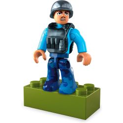 MEGA BLOKS GNY53 non  MÁY BAY PHẢN LỰC CỨU HỘ bộ đồ chơi xếp lắp ráp ghép mô hình Military Army FIGHTER JET Quân Sự Bộ Đội 221 khối