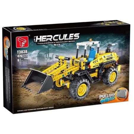 TA GAOLE T3038 3038 non  XE TẢI KÉO PHÍA TRƯỚC bộ đồ chơi xếp lắp ráp ghép mô hình  HERCULES Kỹ Thuật Công Nghệ Cao Mô Hình Phương Tiện 476 khối