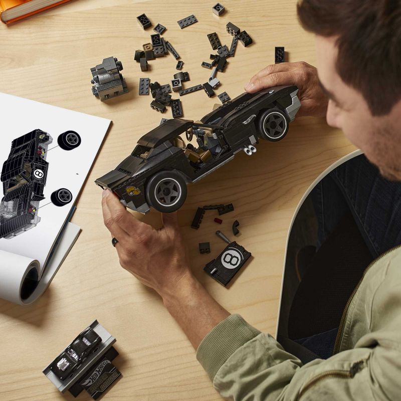 MEGA BLOKS HDJ98 non  BÁNH XE NÓNG TRÁNH tỷ lệ 1:20 bộ đồ chơi xếp lắp ráp ghép mô hình Mini Racing Pacemaker HOT WHEELS RODGER DODGER Đua Xe Mini 1011 khối