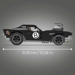 MEGA BLOKS HDJ98 non  BÁNH XE NÓNG TRÁNH tỷ lệ 1:20 bộ đồ chơi xếp lắp ráp ghép mô hình Mini Racing Pacemaker HOT WHEELS RODGER DODGER Đua Xe Mini 1011 khối