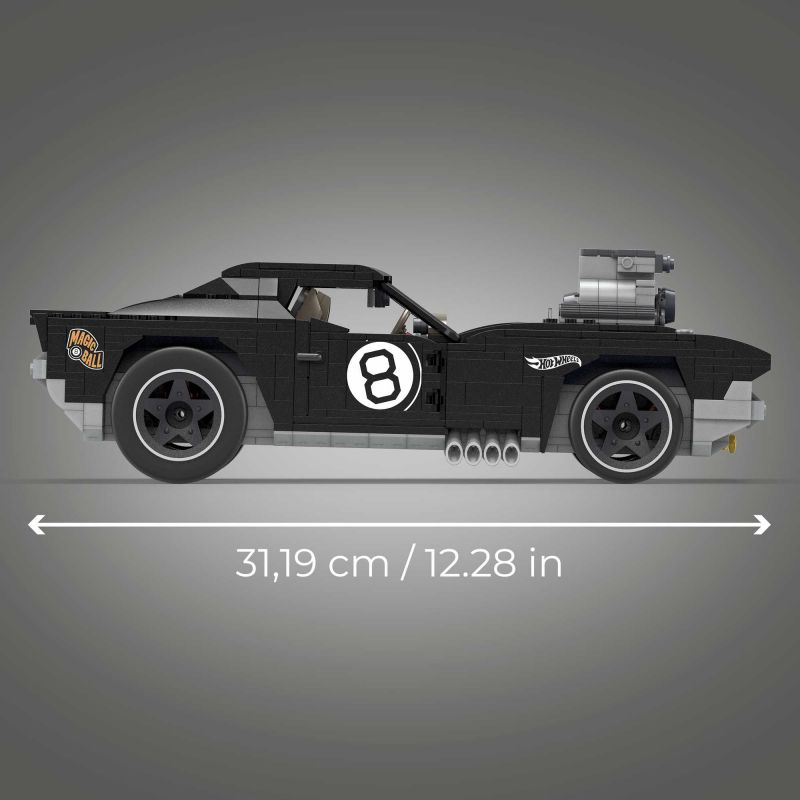 MEGA BLOKS HDJ98 non  BÁNH XE NÓNG TRÁNH tỷ lệ 1:20 bộ đồ chơi xếp lắp ráp ghép mô hình Mini Racing Pacemaker HOT WHEELS RODGER DODGER Đua Xe Mini 1011 khối