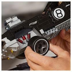 MEGA BLOKS HDJ98 non  BÁNH XE NÓNG TRÁNH tỷ lệ 1:20 bộ đồ chơi xếp lắp ráp ghép mô hình Mini Racing Pacemaker HOT WHEELS RODGER DODGER Đua Xe Mini 1011 khối