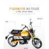 SEMBO 701605 non  XE MÁY KHỈ HONDA bộ đồ chơi xếp lắp ráp ghép mô hình  HONDA MONKEY Kỹ Thuật Công Nghệ Cao Mô Hình Phương Tiện 651 khối