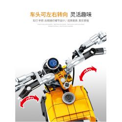 SEMBO 701605 non  XE MÁY KHỈ HONDA bộ đồ chơi xếp lắp ráp ghép mô hình  HONDA MONKEY Kỹ Thuật Công Nghệ Cao Mô Hình Phương Tiện 651 khối