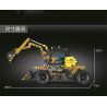 TA GAOLE T3037 3037 non  MÁY XÚC KÉO LÙI Ô TÔ bộ đồ chơi xếp lắp ráp ghép mô hình  EXCAVATOR Kỹ Thuật Công Nghệ Cao Mô Hình Phương Tiện 489 khối