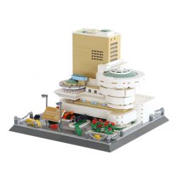 WANGE 5242 non  BẢO TÀNG SOLOMON GUGGENHEIM NEW YORK bộ đồ chơi xếp lắp ráp ghép mô hình Star Wars SOLOMON GUGGENHEIM MUSEUM Chiến Tranh Giữa Các Vì Sao 902 khối