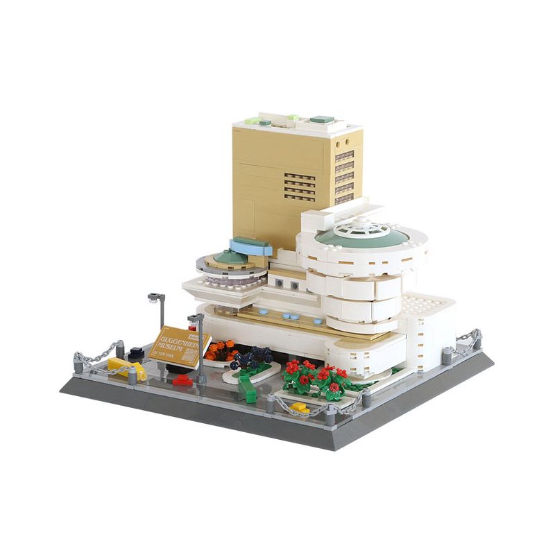 WANGE 5242 non  BẢO TÀNG SOLOMON GUGGENHEIM NEW YORK bộ đồ chơi xếp lắp ráp ghép mô hình Star Wars SOLOMON GUGGENHEIM MUSEUM Chiến Tranh Giữa Các Vì Sao 902 khối