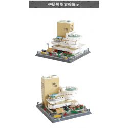 WANGE 5242 non  BẢO TÀNG SOLOMON GUGGENHEIM NEW YORK bộ đồ chơi xếp lắp ráp ghép mô hình Star Wars SOLOMON GUGGENHEIM MUSEUM Chiến Tranh Giữa Các Vì Sao 902 khối