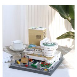 WANGE 5242 non  BẢO TÀNG SOLOMON GUGGENHEIM NEW YORK bộ đồ chơi xếp lắp ráp ghép mô hình Star Wars SOLOMON GUGGENHEIM MUSEUM Chiến Tranh Giữa Các Vì Sao 902 khối