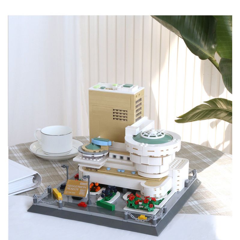 WANGE 5242 non  BẢO TÀNG SOLOMON GUGGENHEIM NEW YORK bộ đồ chơi xếp lắp ráp ghép mô hình Star Wars SOLOMON GUGGENHEIM MUSEUM Chiến Tranh Giữa Các Vì Sao 902 khối