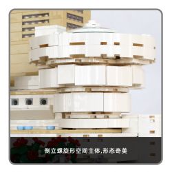 WANGE 5242 non  BẢO TÀNG SOLOMON GUGGENHEIM NEW YORK bộ đồ chơi xếp lắp ráp ghép mô hình Star Wars SOLOMON GUGGENHEIM MUSEUM Chiến Tranh Giữa Các Vì Sao 902 khối