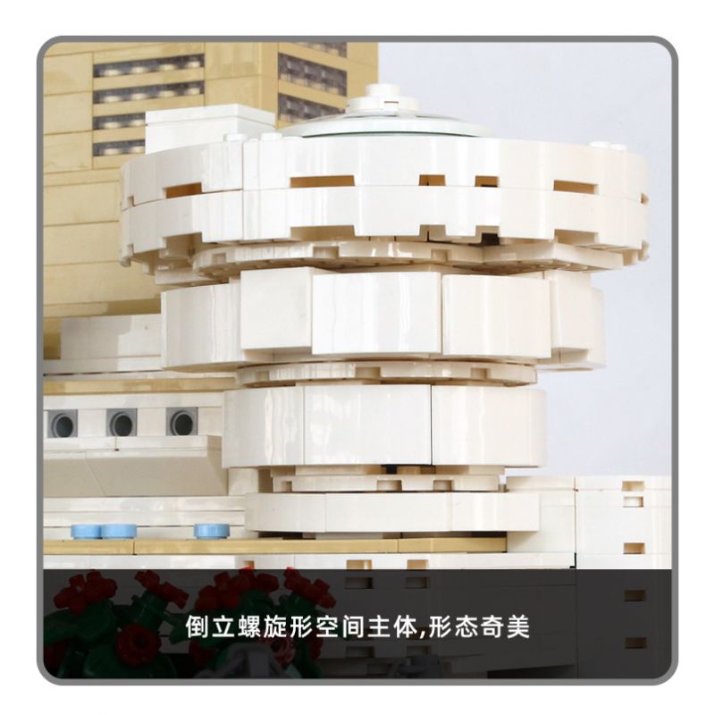 WANGE 5242 non  BẢO TÀNG SOLOMON GUGGENHEIM NEW YORK bộ đồ chơi xếp lắp ráp ghép mô hình Star Wars SOLOMON GUGGENHEIM MUSEUM Chiến Tranh Giữa Các Vì Sao 902 khối