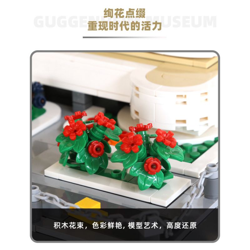 WANGE 5242 non  BẢO TÀNG SOLOMON GUGGENHEIM NEW YORK bộ đồ chơi xếp lắp ráp ghép mô hình Star Wars SOLOMON GUGGENHEIM MUSEUM Chiến Tranh Giữa Các Vì Sao 902 khối