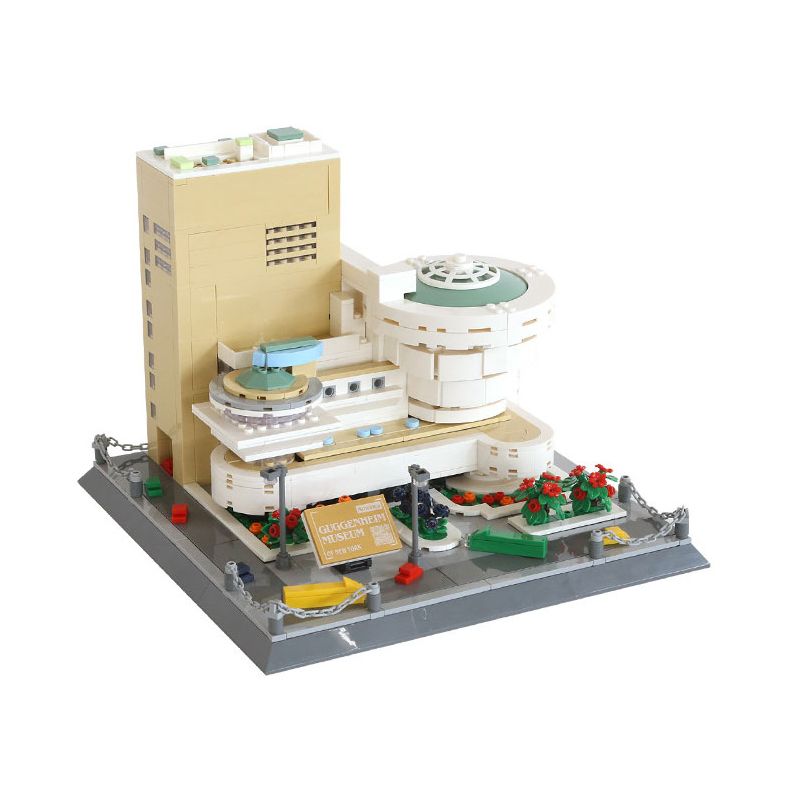 WANGE 5242 non  BẢO TÀNG SOLOMON GUGGENHEIM NEW YORK bộ đồ chơi xếp lắp ráp ghép mô hình Star Wars SOLOMON GUGGENHEIM MUSEUM Chiến Tranh Giữa Các Vì Sao 902 khối