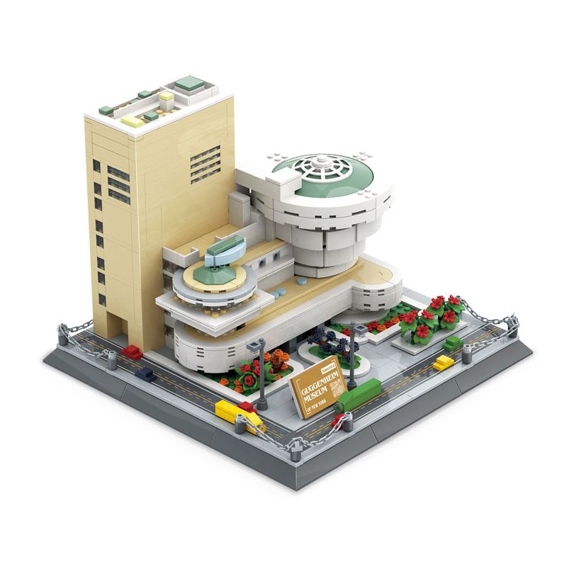 WANGE 5242 non  BẢO TÀNG SOLOMON GUGGENHEIM NEW YORK bộ đồ chơi xếp lắp ráp ghép mô hình Star Wars SOLOMON GUGGENHEIM MUSEUM Chiến Tranh Giữa Các Vì Sao 902 khối