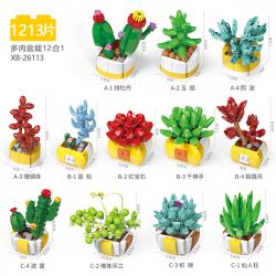XINGBAO XB-26113 26113 XB26113 non  BOUTIQUE CHẬU CÂY TRANG TRÍ MỌNG NƯỚC 12 LOẠI bộ đồ chơi xếp lắp ráp ghép mô hình Creator Sáng Tạo 1213 khối