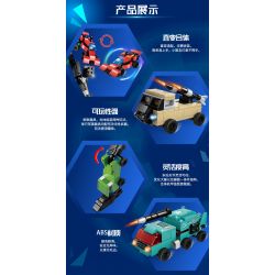 GUDI 40202A 40202B 40202C 40202D 40202E non  CHIẾN BINH BÃO 5 KẾT HỢP bộ đồ chơi xếp lắp ráp ghép mô hình SUPER SENTAI 357 khối