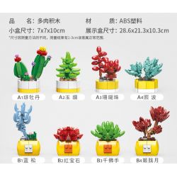 XINGBAO XB-26113 26113 XB26113 non  BOUTIQUE CHẬU CÂY TRANG TRÍ MỌNG NƯỚC 12 LOẠI bộ đồ chơi xếp lắp ráp ghép mô hình Creator Sáng Tạo 1213 khối