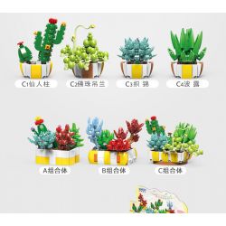 XINGBAO XB-26113 26113 XB26113 non  BOUTIQUE CHẬU CÂY TRANG TRÍ MỌNG NƯỚC 12 LOẠI bộ đồ chơi xếp lắp ráp ghép mô hình Creator Sáng Tạo 1213 khối