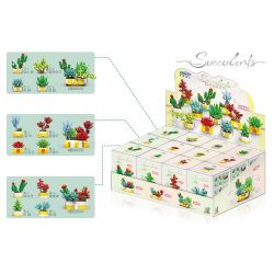 XINGBAO XB-26113 26113 XB26113 non  BOUTIQUE CHẬU CÂY TRANG TRÍ MỌNG NƯỚC 12 LOẠI bộ đồ chơi xếp lắp ráp ghép mô hình Creator Sáng Tạo 1213 khối